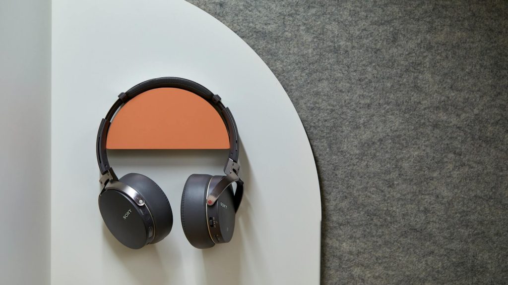 A pair of headphones made out of good quality materials